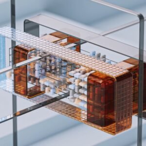 a model of a building made out of legos